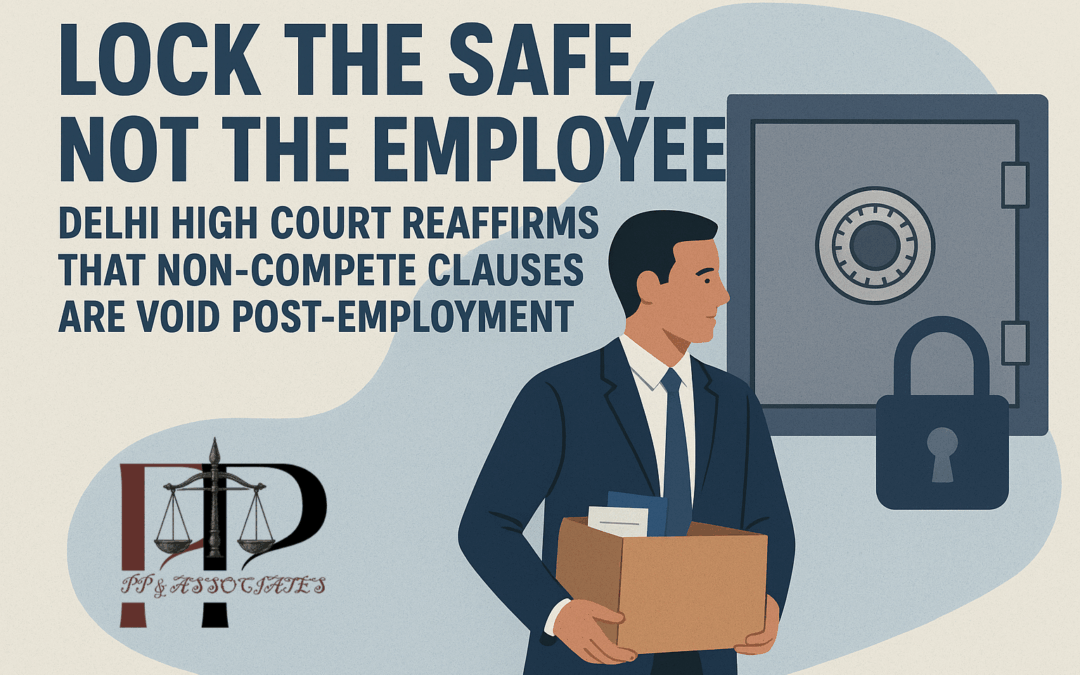 Lock the Safe, Not the Employee: Delhi High Court on Non-Compete Clauses