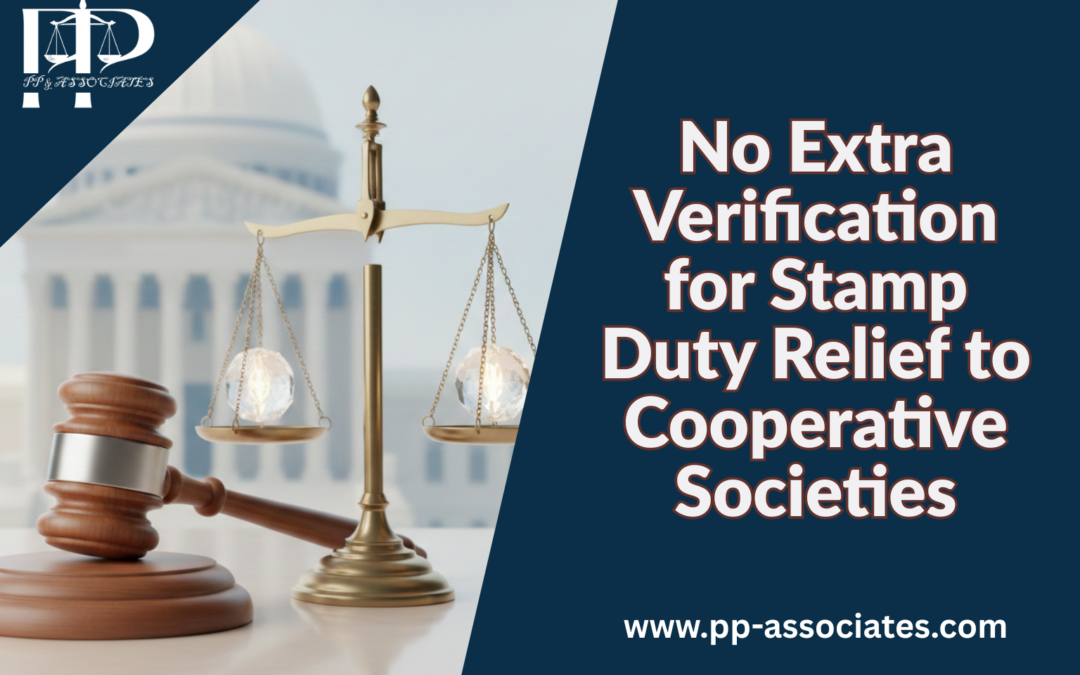 Stamp Duty Relief for Cooperative Societies